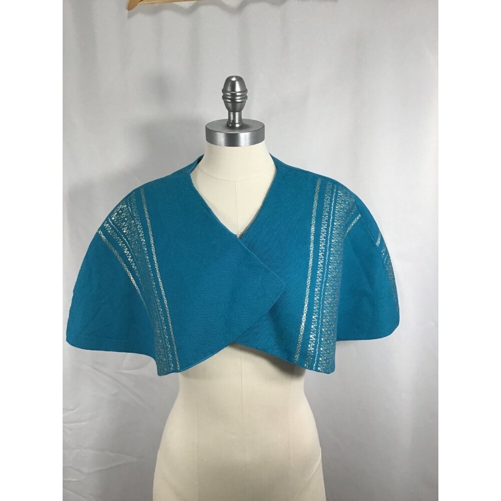 Vintage Nago Folkcrafts Okinawa cape Handcrafted virgin wool OOAK Japanese